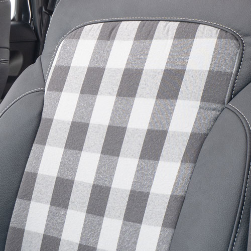 ダブグレーチェック生地イメージ画像