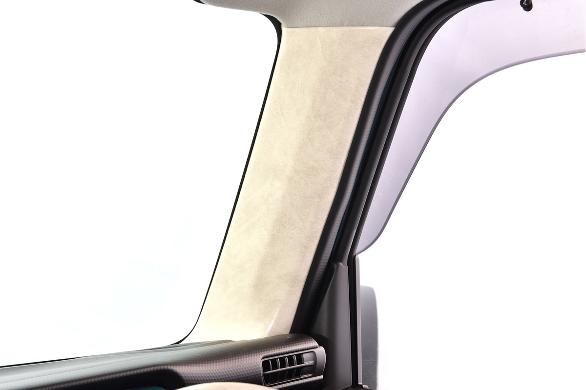 ハスラーMR52/MR92専用ピラーパネル　アンティーク　ホワイトスモーク