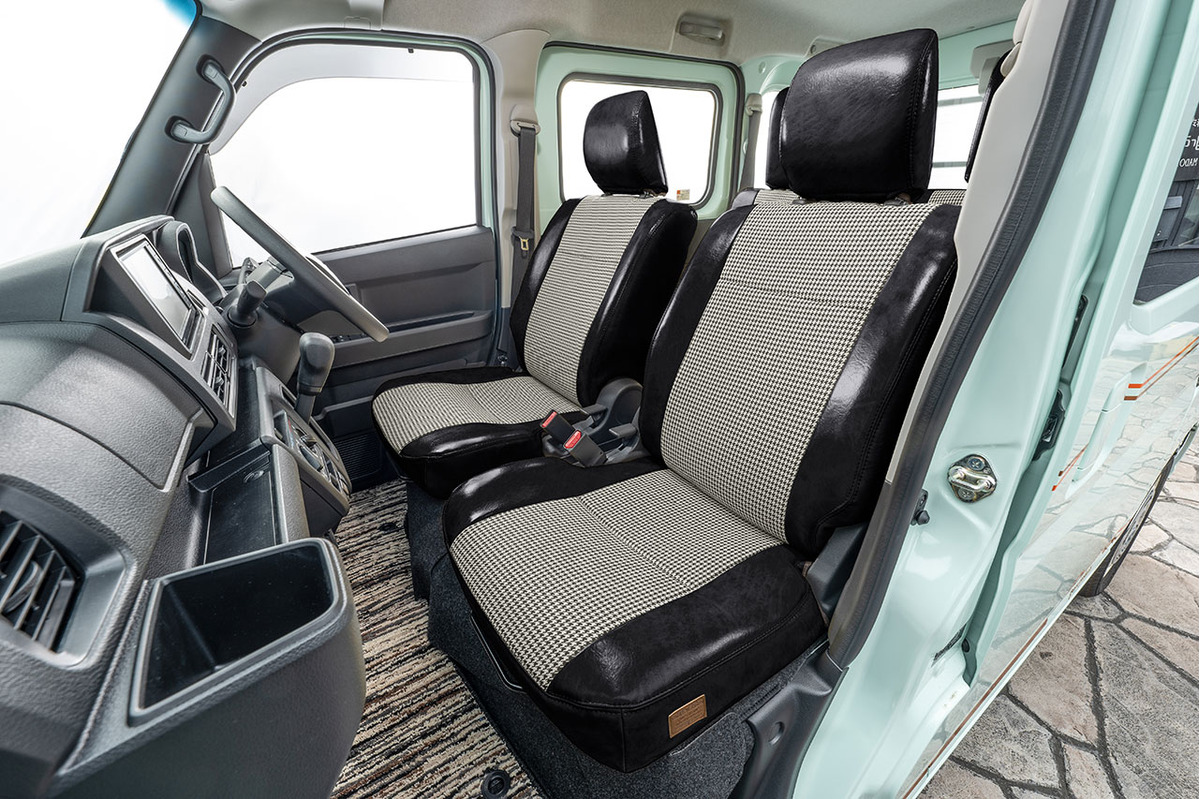 シートカバー  アンティーク千鳥　ブラック