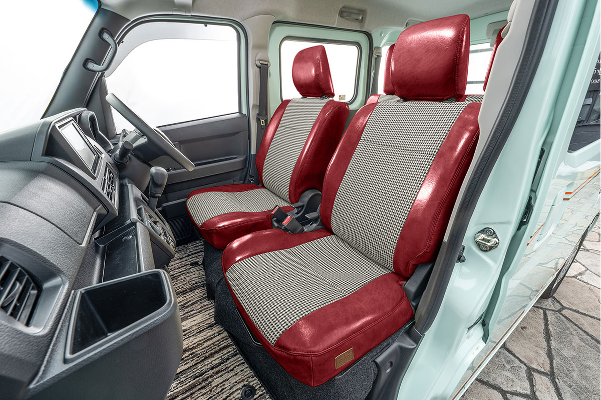 シートカバー  アンティーク千鳥　ボルドー