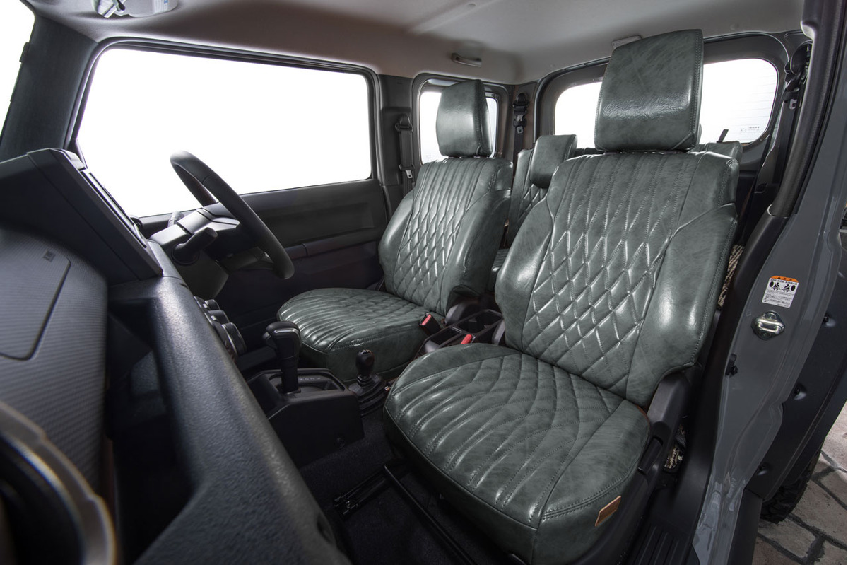 150プラド シートカバー  アンティークデザインD　グレー