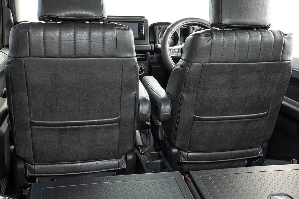 シートカバー  アンティーク　ヴィンテージブラック　ジムニー装着