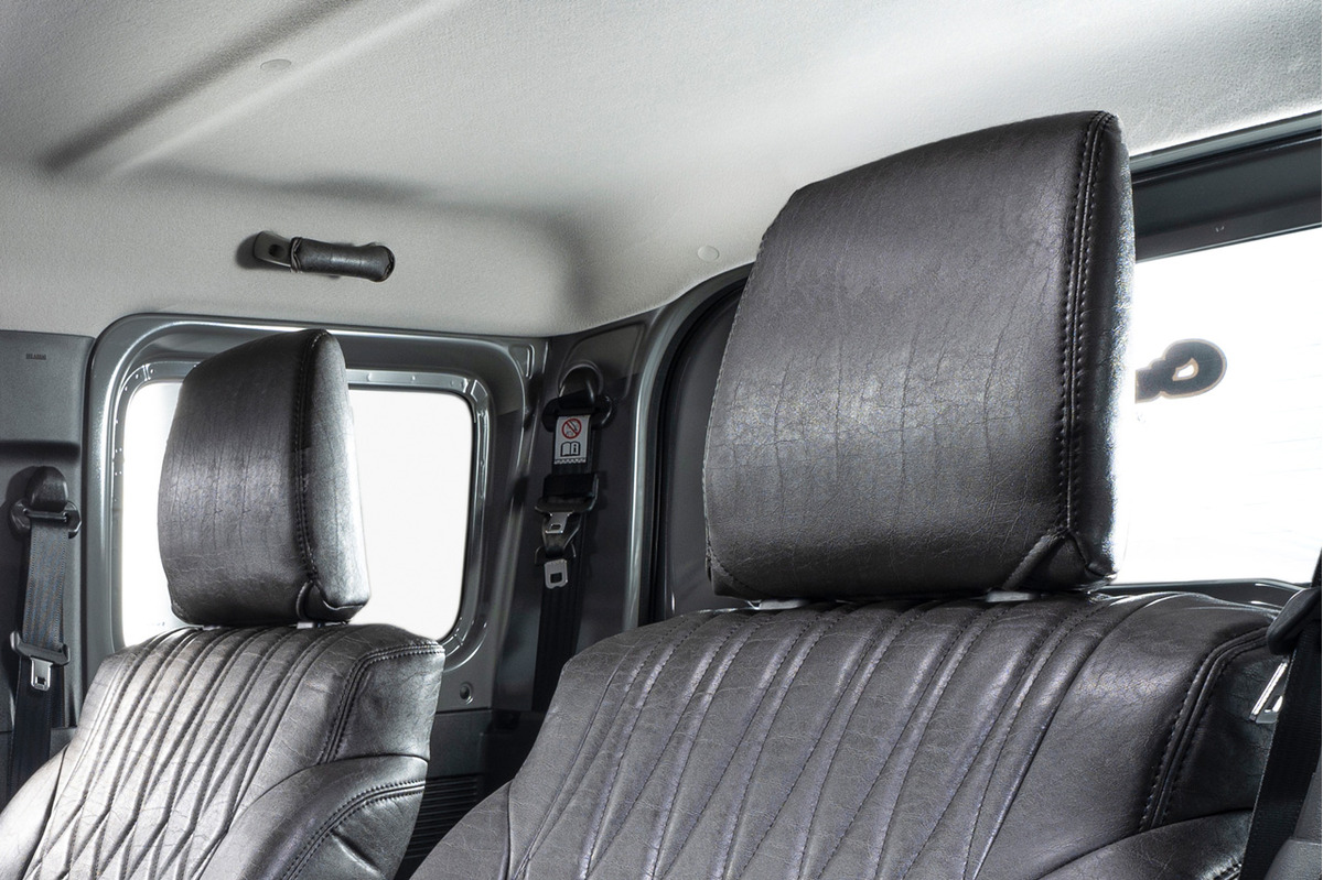 シートカバー  アンティークデザインD　ヴィンテージブラック　ジムニー装着