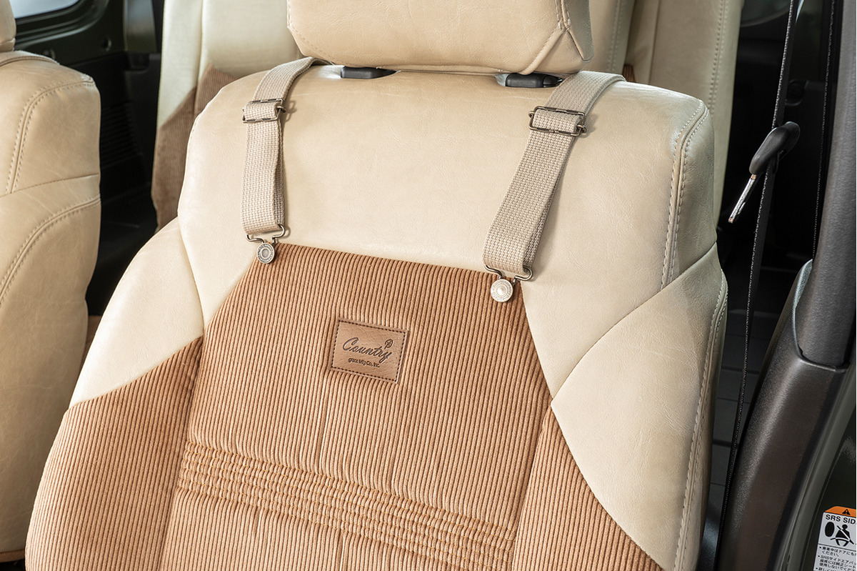 ジムニーJB64 シートカバー カントリー　アイボリーxキャメルxベージュ