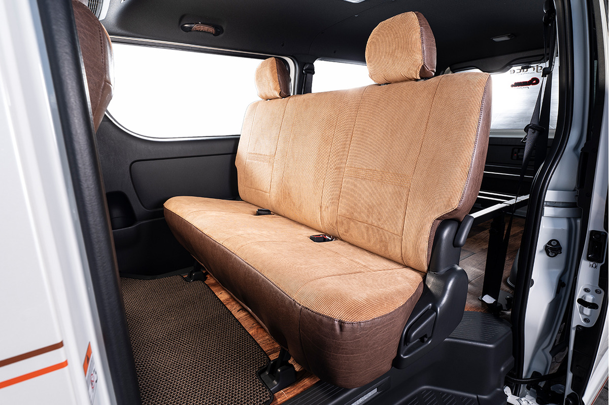 シートカバー  アンティークコーデュロイ　コーデュロイキャメルxヴィンテージブラウン