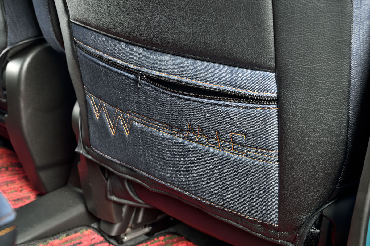 デリカミニ シートカバー  M.I.C DENIM インディゴ