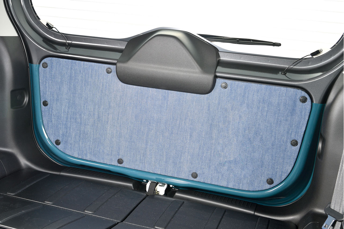 ハスラーMR52/MR92専用リアゲートトリムアクセント アンティーク　デニムデザイン