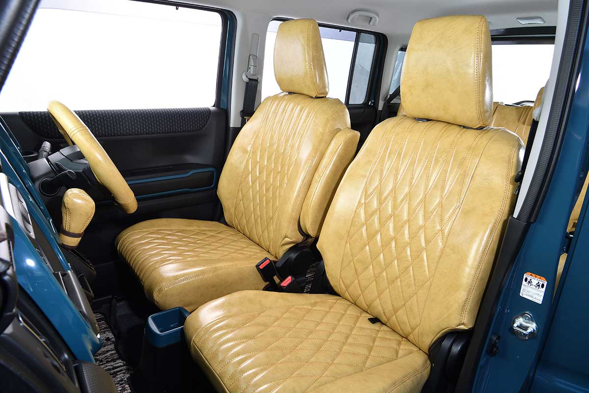 MR52S/MR92Sハスラー シートカバーアンティークデザインD | 車の