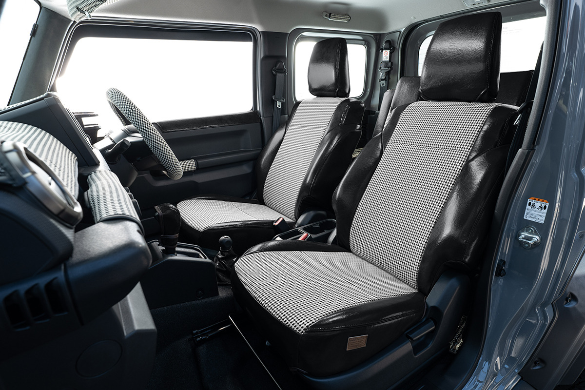 シートカバー  アンティーク千鳥　ブラック