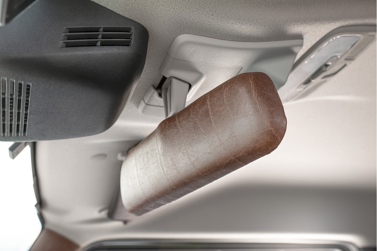 スズキ ルームミラーカバー ②　マット茶木目 クロスビー 新型ジムニーシエラ REIZ(ライツ)ハスラー・エブリイ・ワゴンR他 スズキ汎用ルームミラー