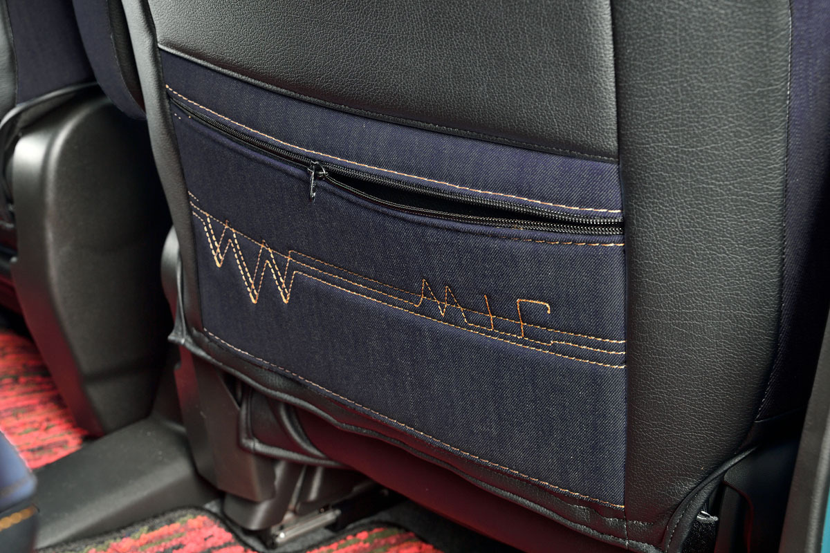 【全対応車種用】シートカバー  M.I.C DENIM インディゴ　ハスラー装着画像