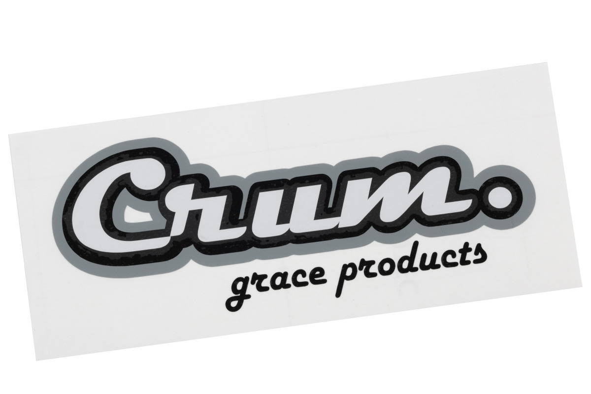 クルムロゴステッカー　グレー×ブラック×ホワイト
