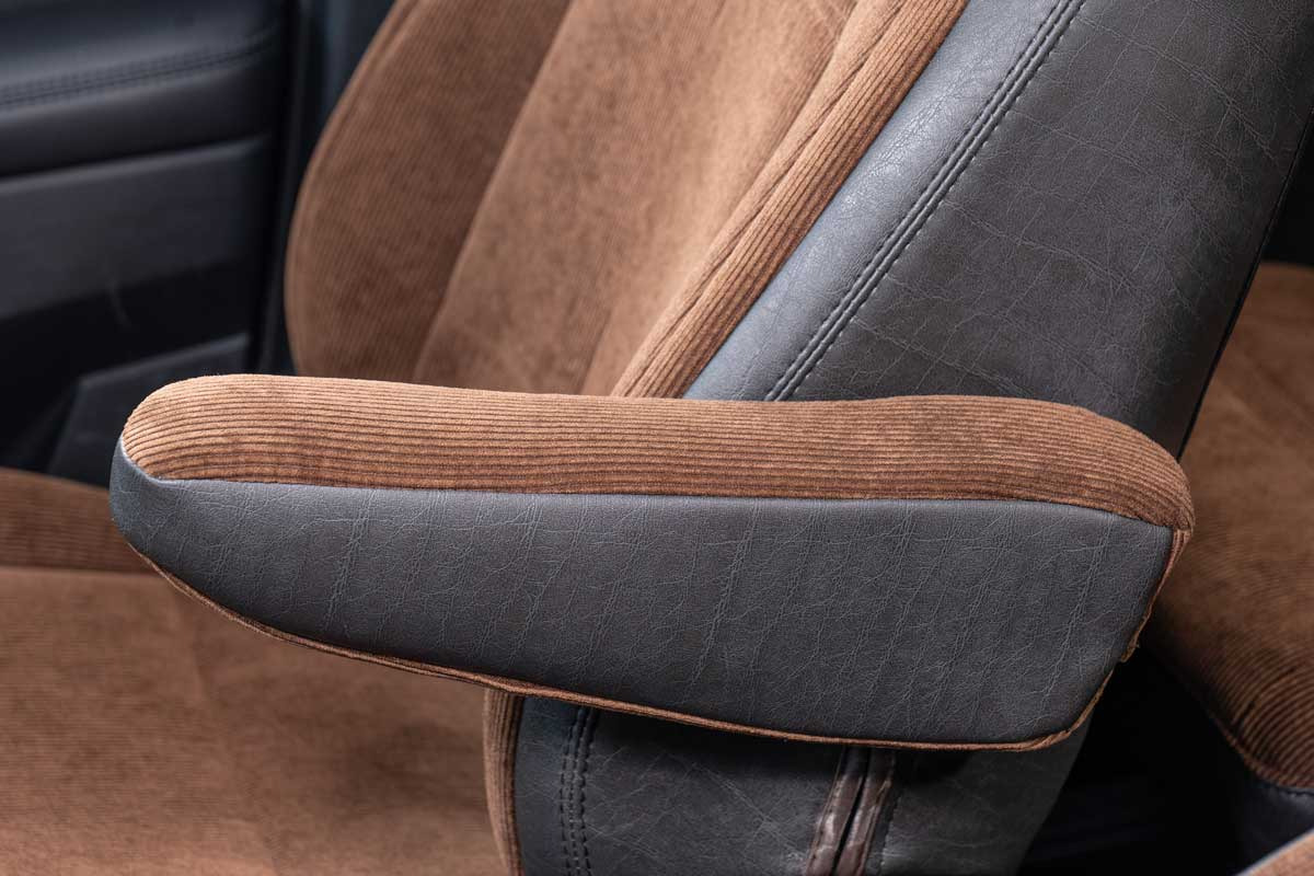 シートカバー  アンティークコーデュロイ　コーデュロイブラウンxヴィンテージブラック