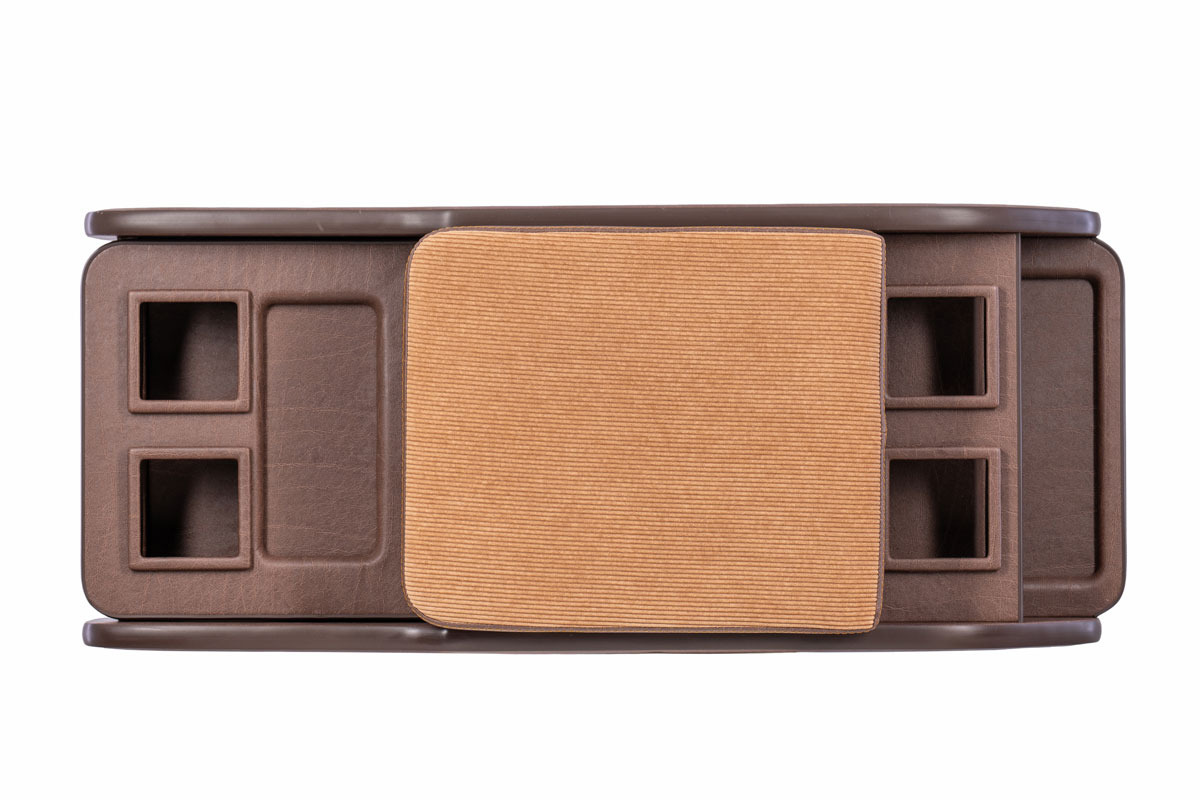 200系ハイエース標準 S-GLナロー用センターコンソール アンティークコーデュロイ キャメル×ヴィンテージブラウン