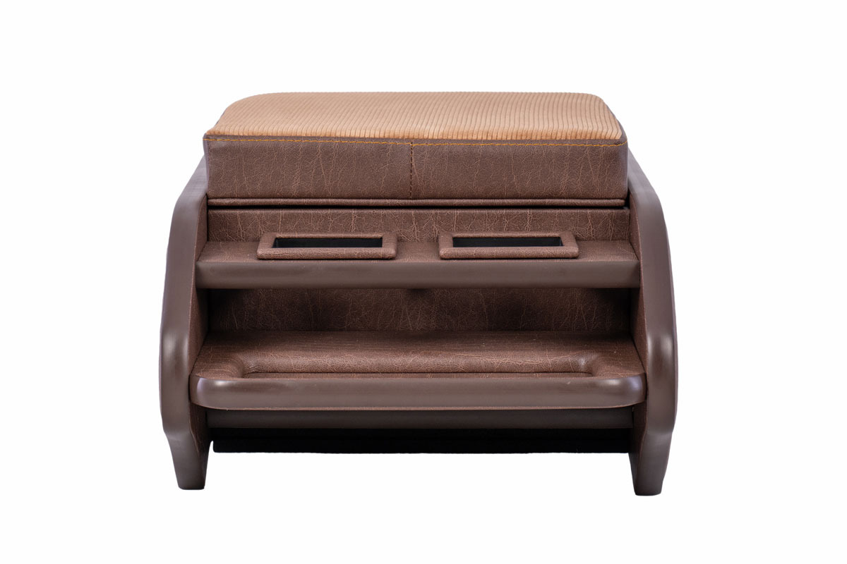 200系ハイエース標準 S-GLナロー用センターコンソール アンティークコーデュロイ キャメル×ヴィンテージブラウン