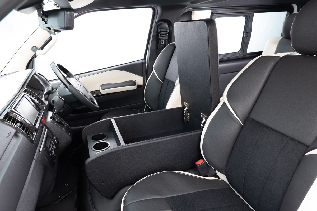 200系ハイエース標準S-GLナロー用シンプルセンターコンソール | 車の 
