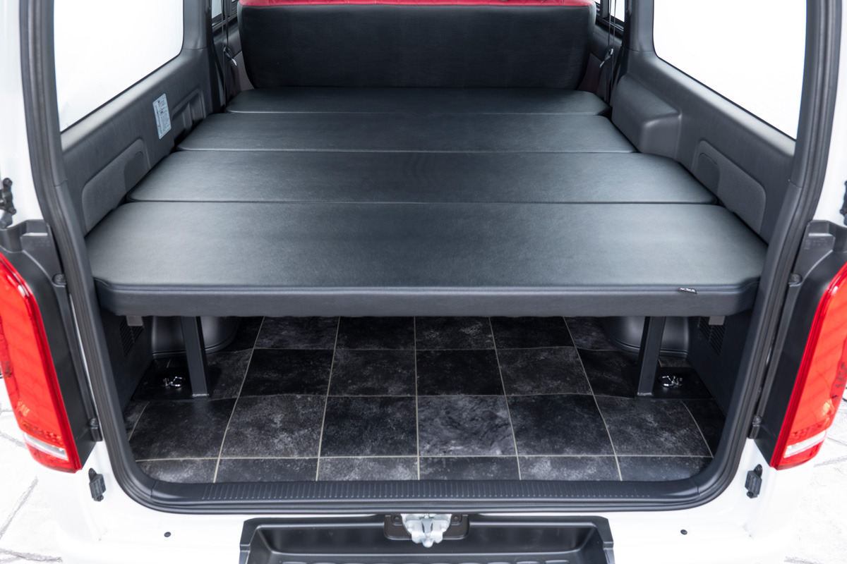 MBK4575  ハイエース　ベッドキット200系　標準S-GL専用 200系ハイエース標準 S-GLベッドキット ブラックレザー 【強化