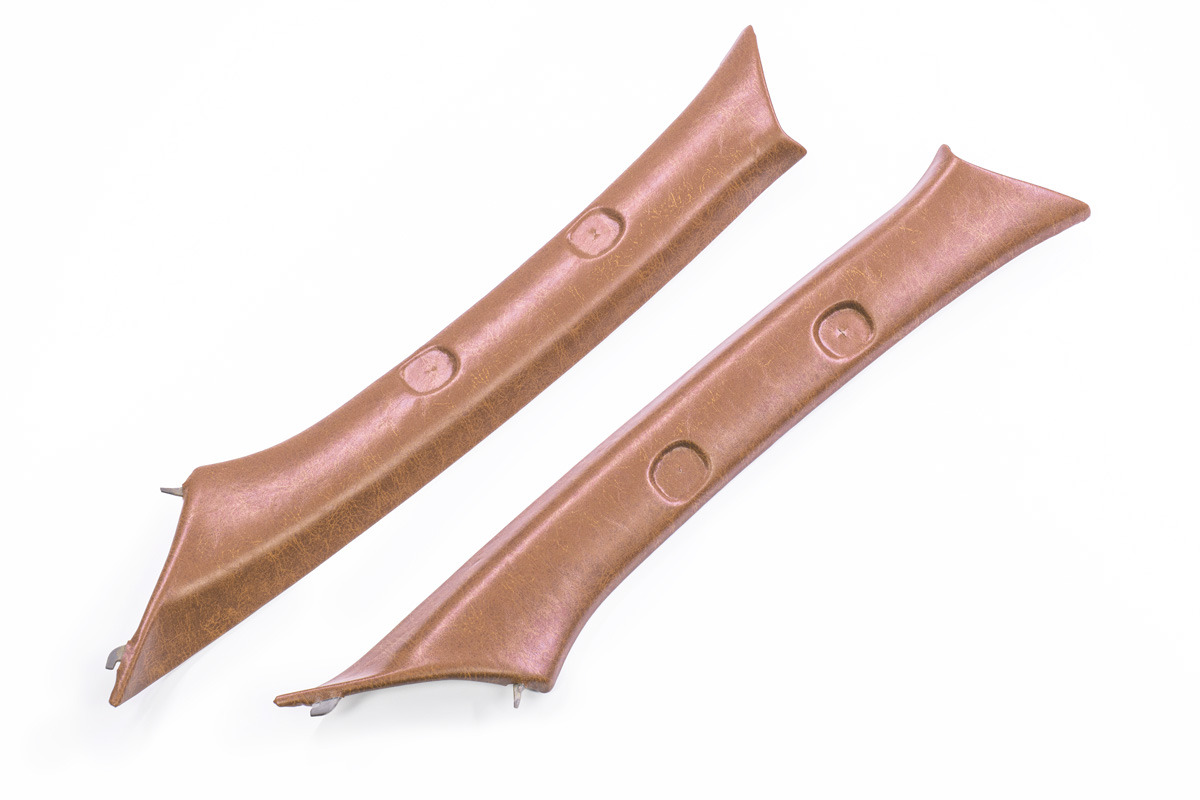 【200系ハイエース専用】 Aピラーパネル 張り替え済み交換タイプ左右セット クラシックグロッシー　ラテ