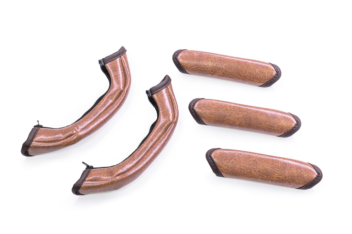 200ハイエース グリップカバー クラシックグロッシー 5点セット　ラテ