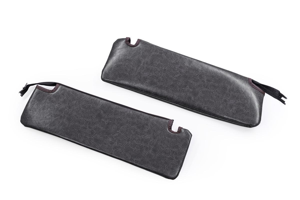 【200系ハイエース専用】 サンバイザーカバー クラシックグロッシー　ブラック