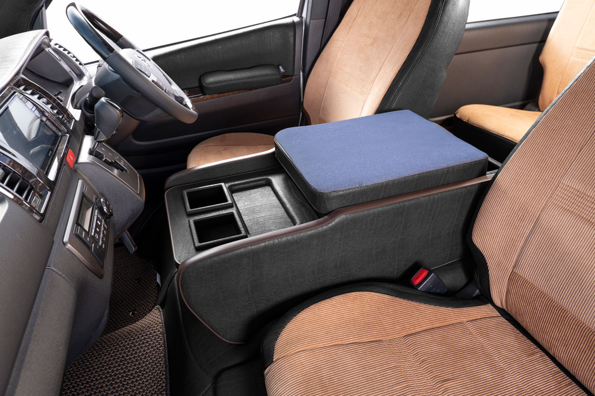 200系ハイエース標準 S-GLナロー用センターコンソール アンティークデニム