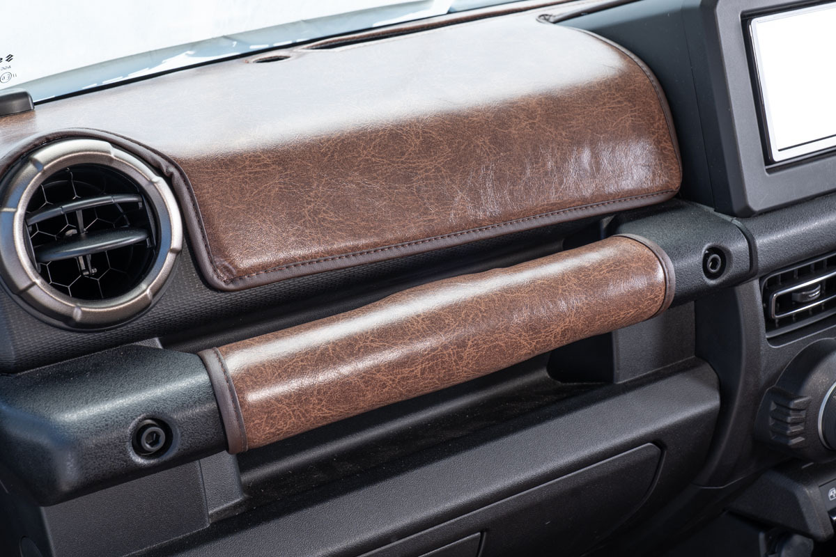 【ジムニーJB64/JB74専用】グリップカバー　 クラシックグロッシー 7点セット　ブラウン