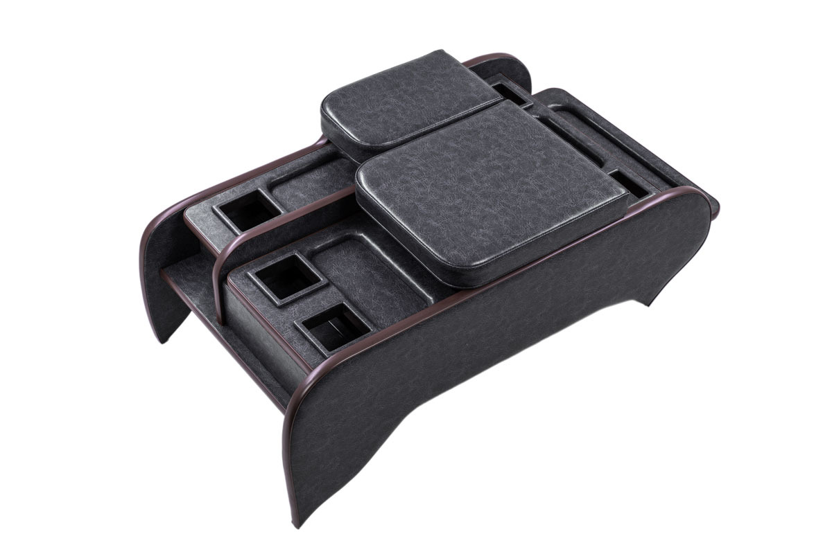 200系ハイエース標準 S-GLワイド用センターコンソール クラシックグロッシー　ブラック単体イメージ