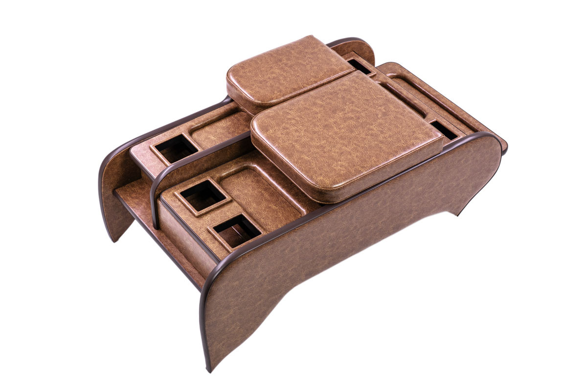 200系ハイエース標準 S-GLワイド用センターコンソール クラシックグロッシー　ラテ単体イメージ