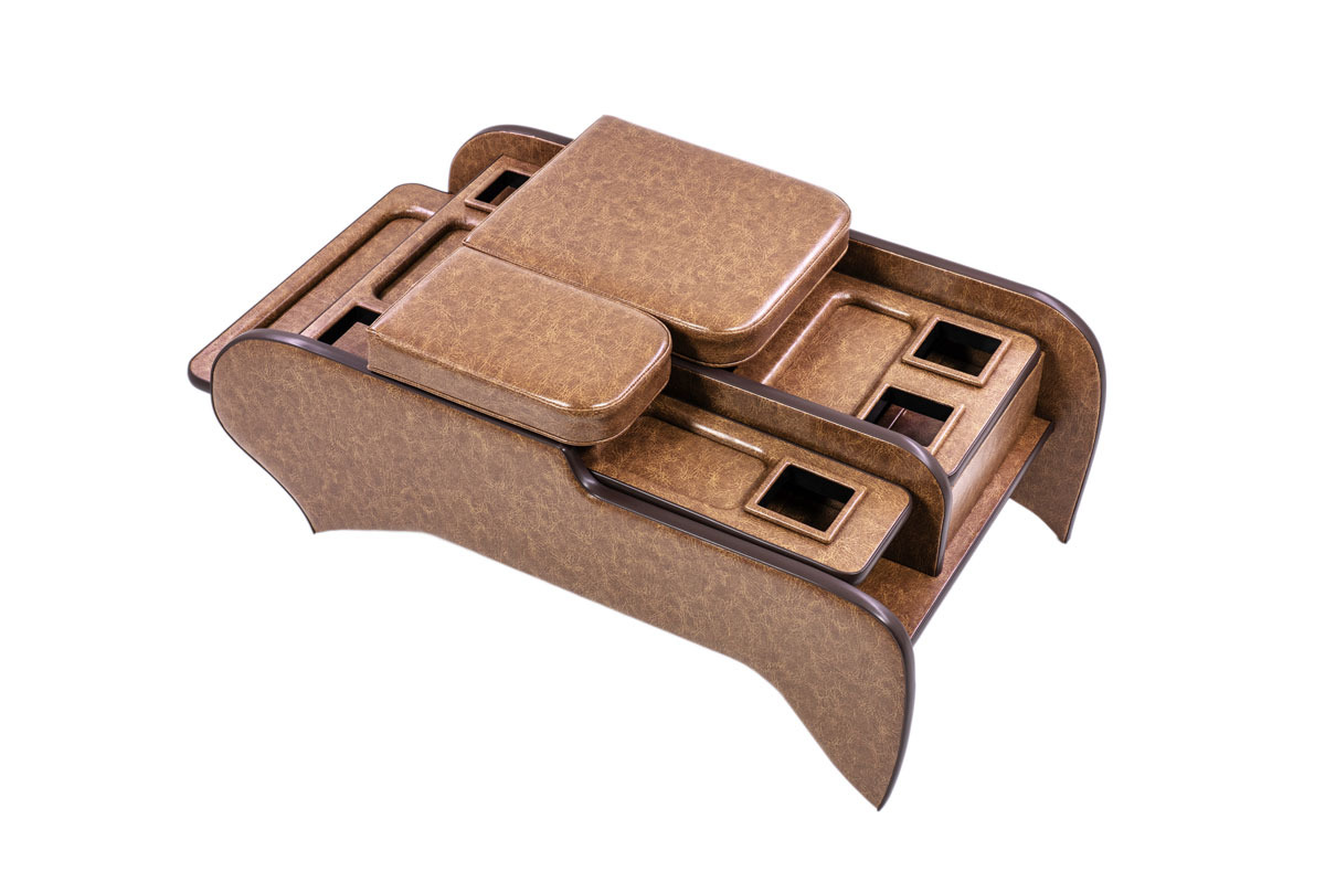 200系ハイエース標準 S-GLワイド用センターコンソール クラシックグロッシー　ラテ単体イメージ