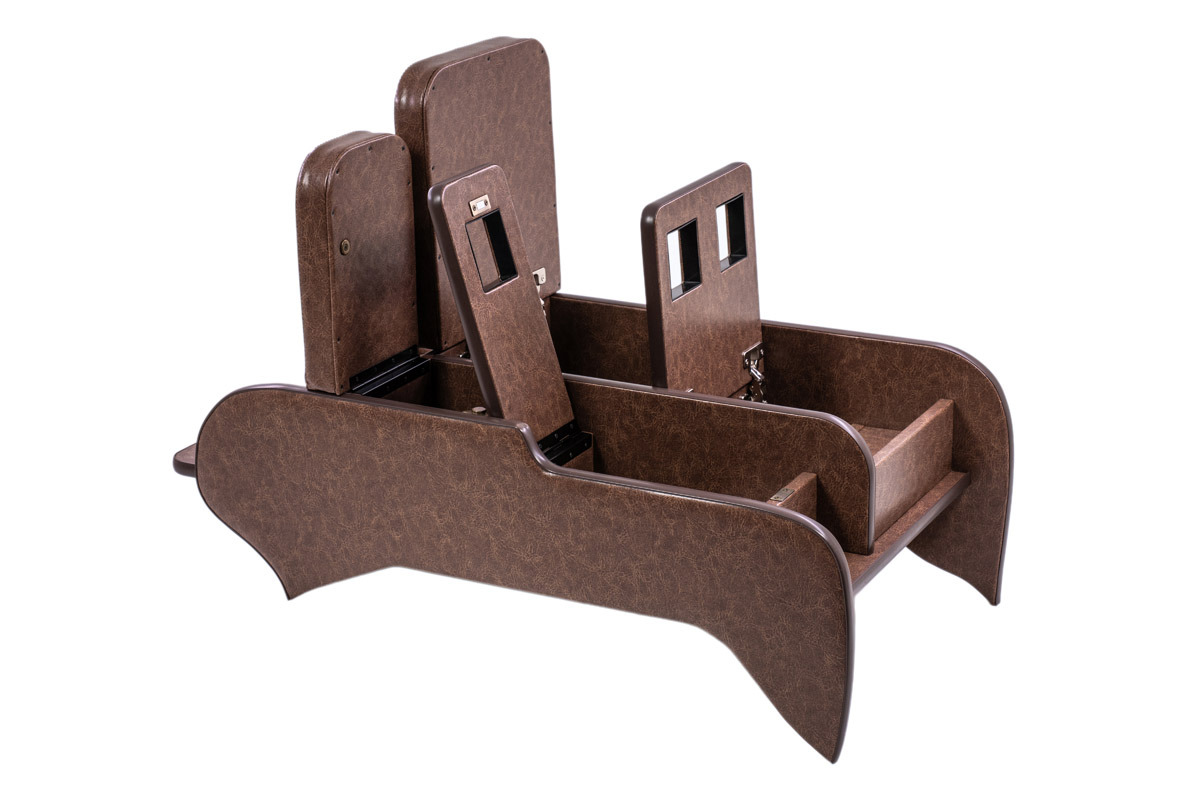 200系ハイエース標準 S-GLワイド用センターコンソール クラシックグロッシー　ブラウン単体イメージ