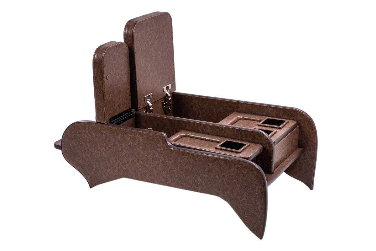 200系ハイエース標準 S-GLワイド用センターコンソール クラシックグロッシー　ブラウン単体イメージ