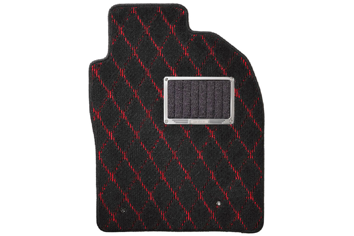 フロアマット SINGLE-DIA シングルダイヤ　レッド