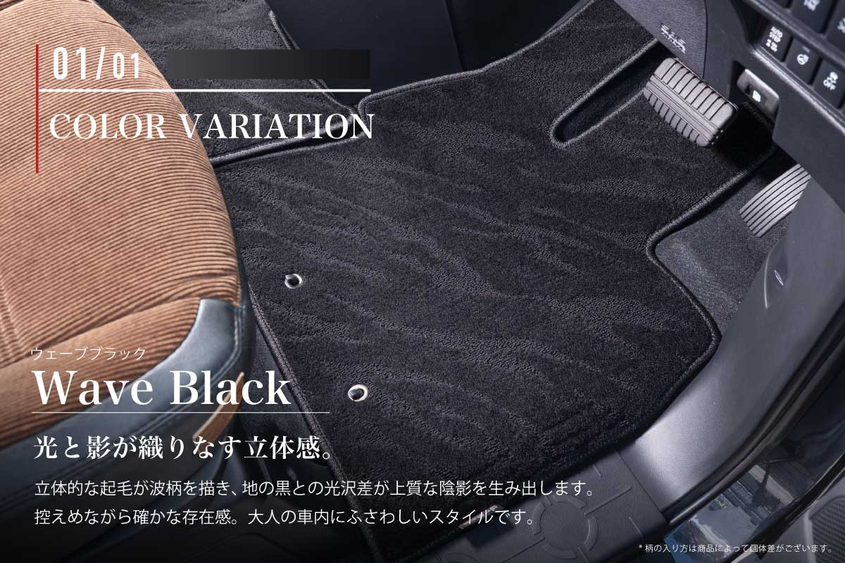 フロアマット プレミアムセット カラー詳細