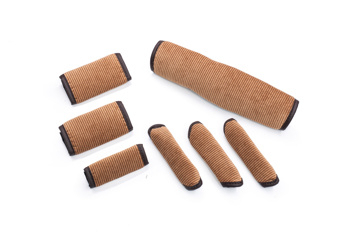【ジムニーJB64/JB74専用】グリップカバー コーデュロイ 7点セット　キャメル
