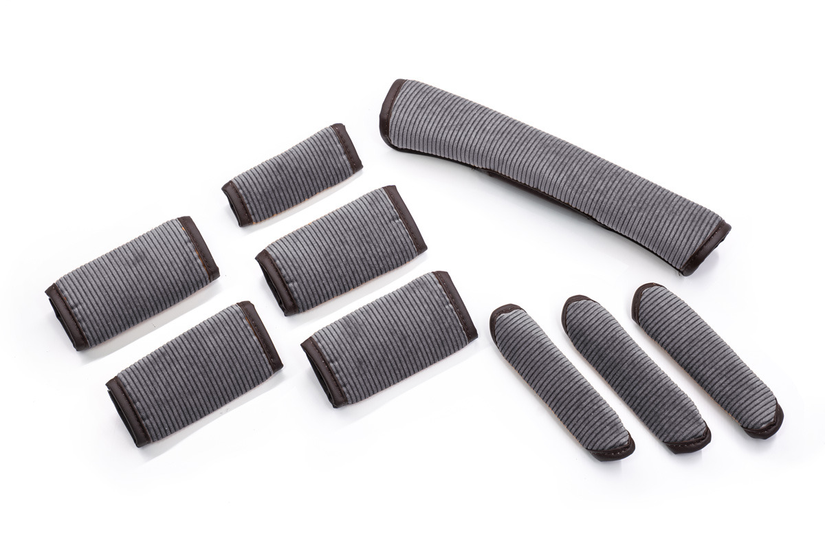 【ジムニーノマド専用】グリップカバー コーデュロイ 9点セットグレー