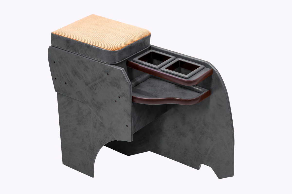 ランドクルーザー"70" 再再販モデル専用センターコンソール アンティークコーデュロイ　グレー×キャメル