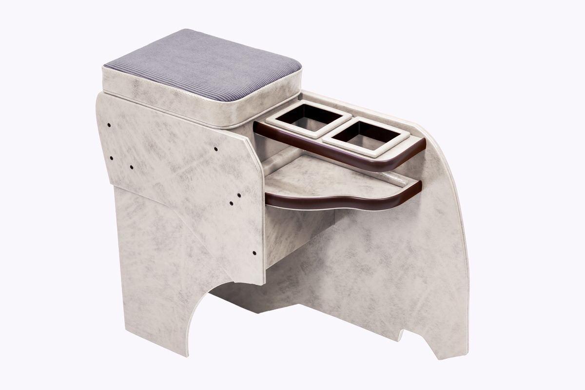 ランドクルーザー"70" 再再販モデル専用センターコンソール アンティークコーデュロイ　スモークホワイト×グレー