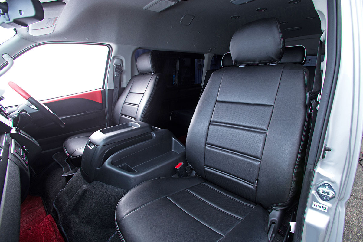 シートカバー車種限定 200ハイエース バン T.W.G 2列シート車　1台分