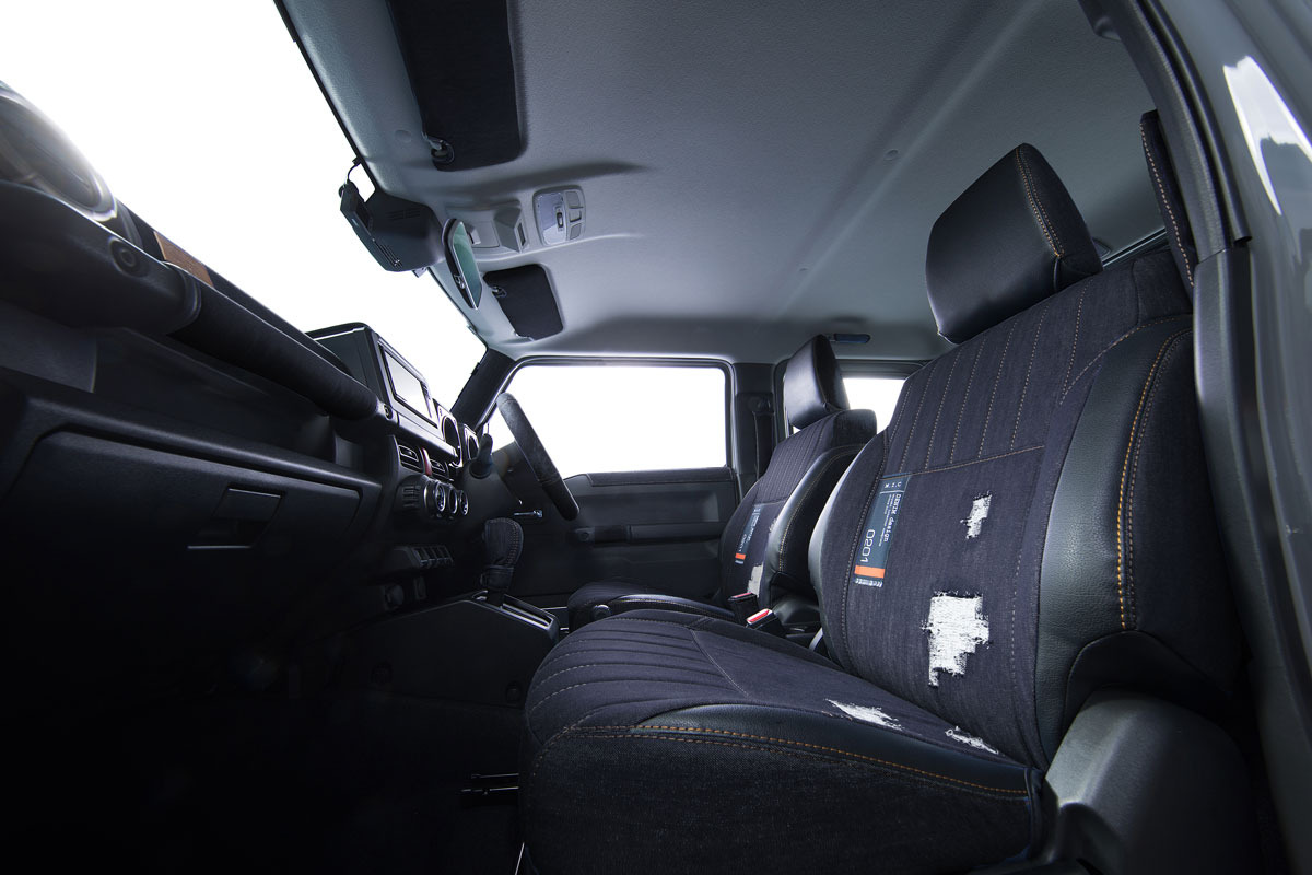 シートカバー  M.I.C DENIM　ジムニー装着イメージ