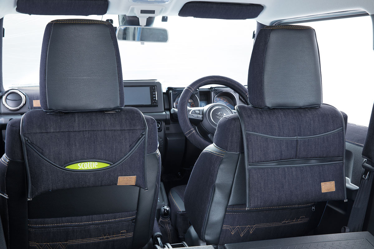 シートカバー  M.I.C DENIM　ジムニー装着イメージ