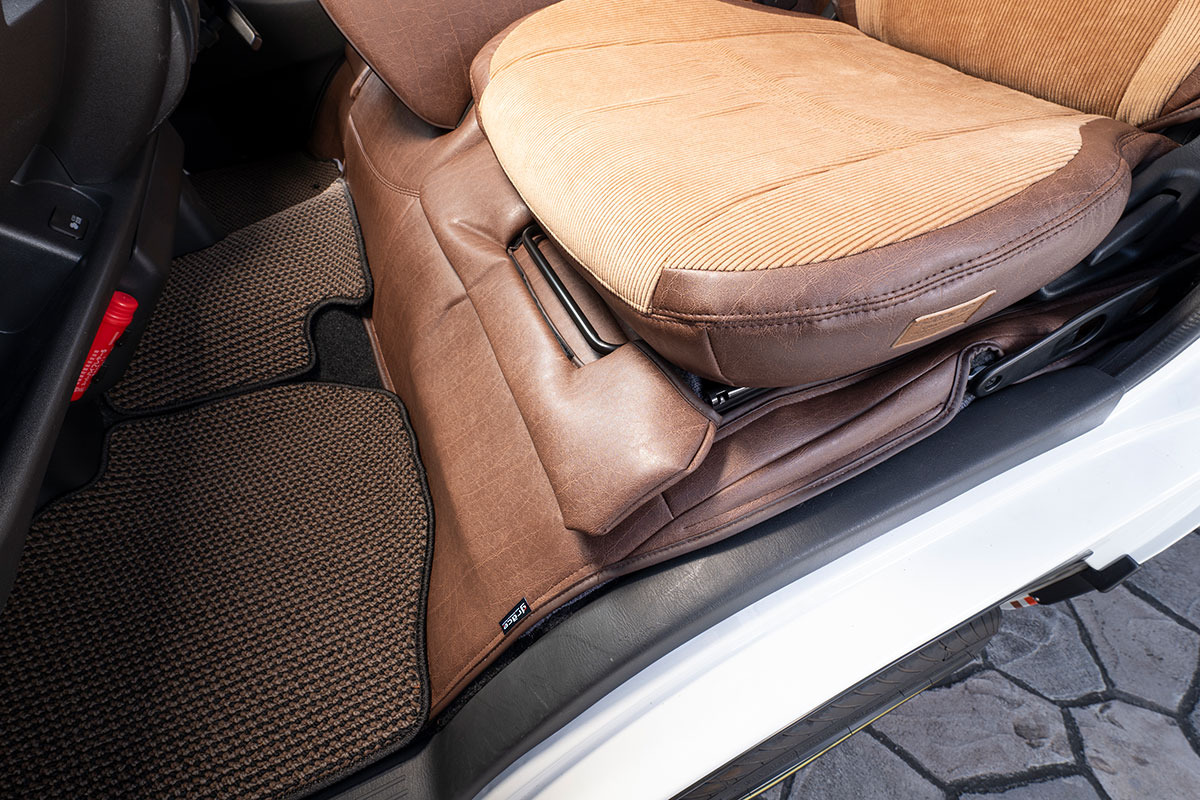 200ハイエース ワイド用 エンジンフードカバー＆スカートセット アンティーク　ヴィンテージブラウンカラー