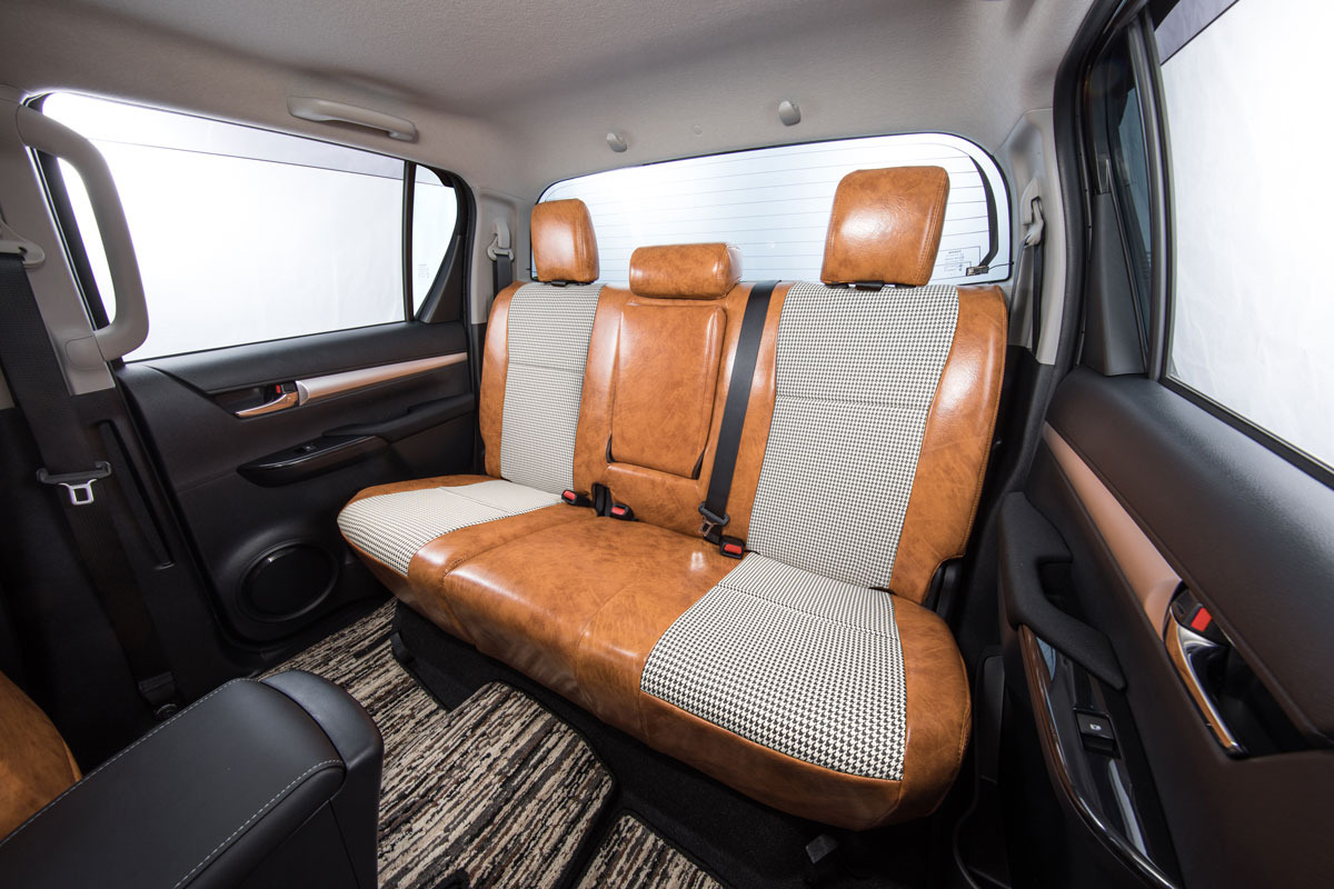 シートカバー  アンティーク千鳥　キャメル