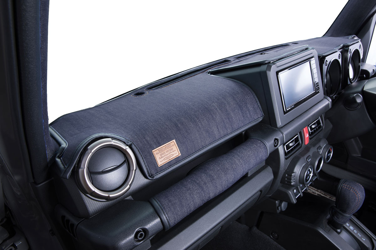 【ジムニーJB64/JB74/ノマド専用】 ダッシュボードマット　 アンティーク デニムデザイン　インディゴブルー