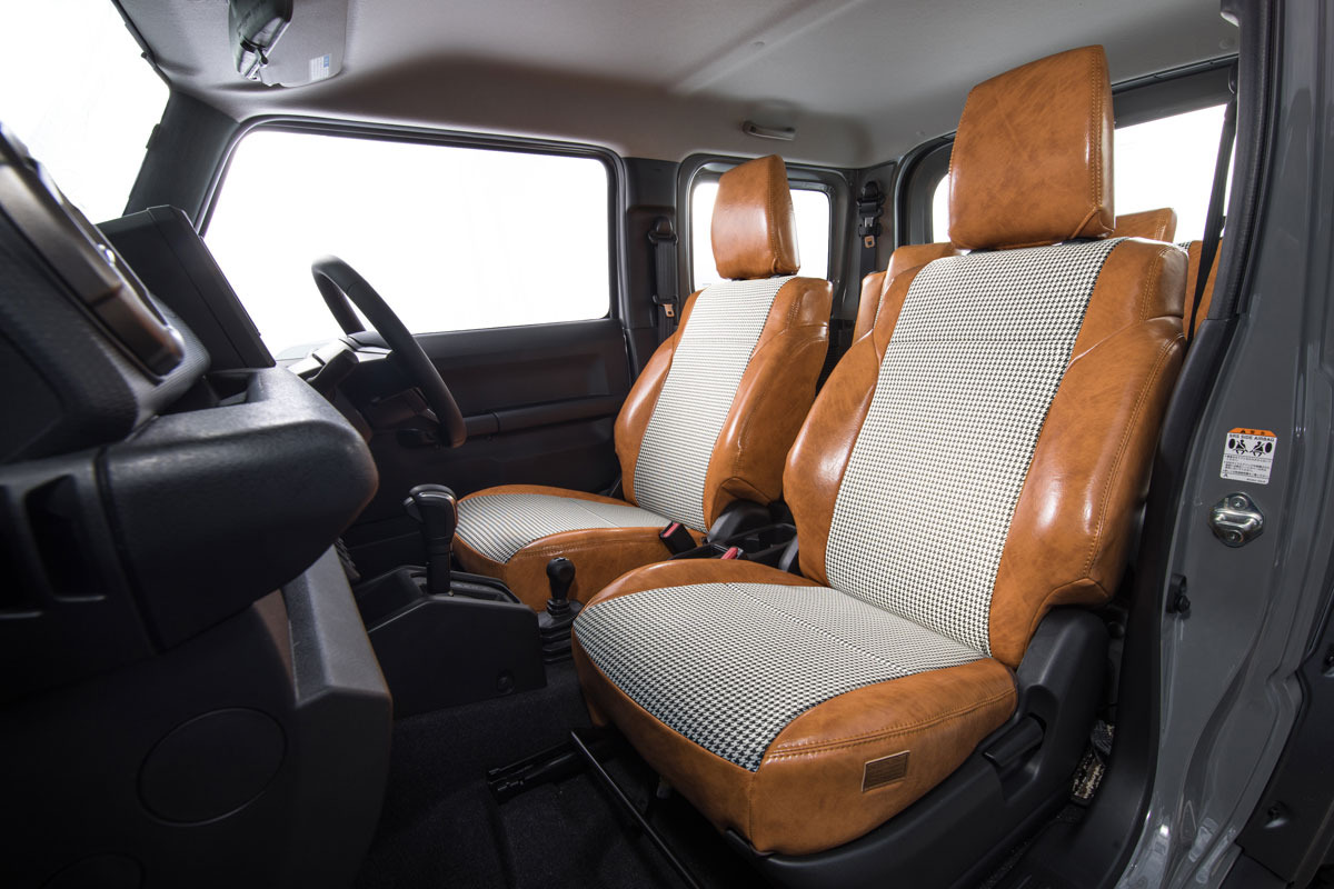 アトレー シートカバー  アンティーク千鳥キャメル