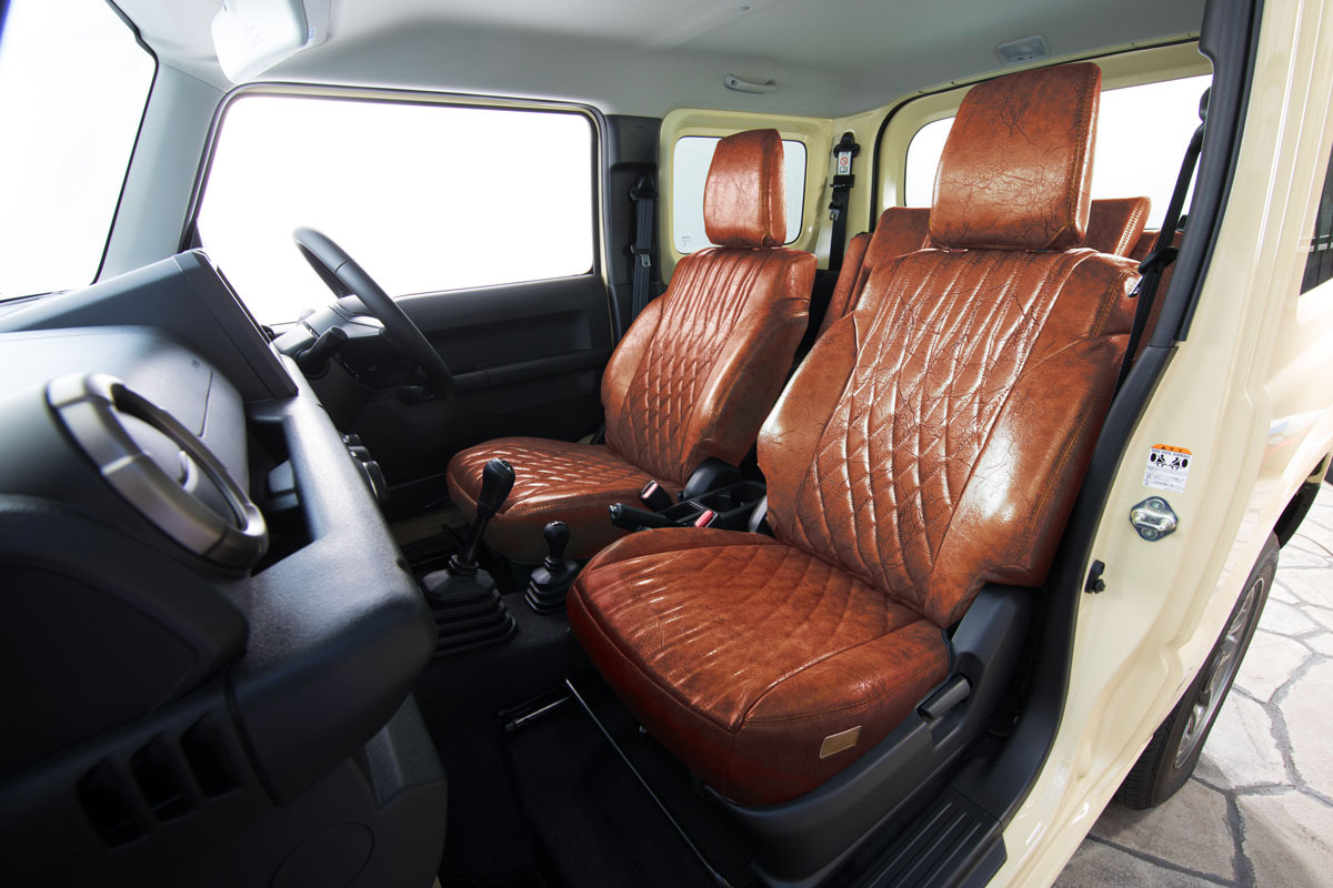 シートカバー  アンティークデザインD　ブラウン