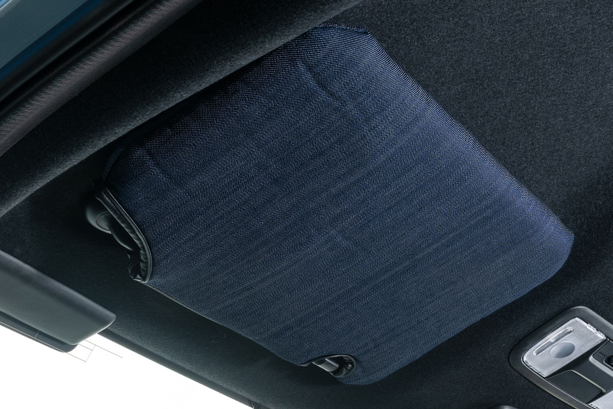 N-VAN サンバイザーカバー アンティーク 　デニムデザイン　インディゴブルー