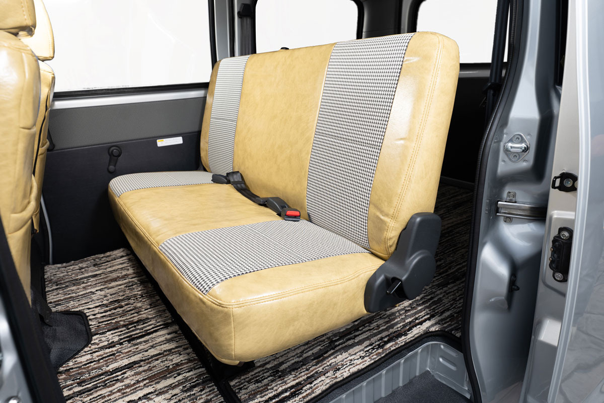 シートカバー  アンティーク千鳥　クリームイエロー