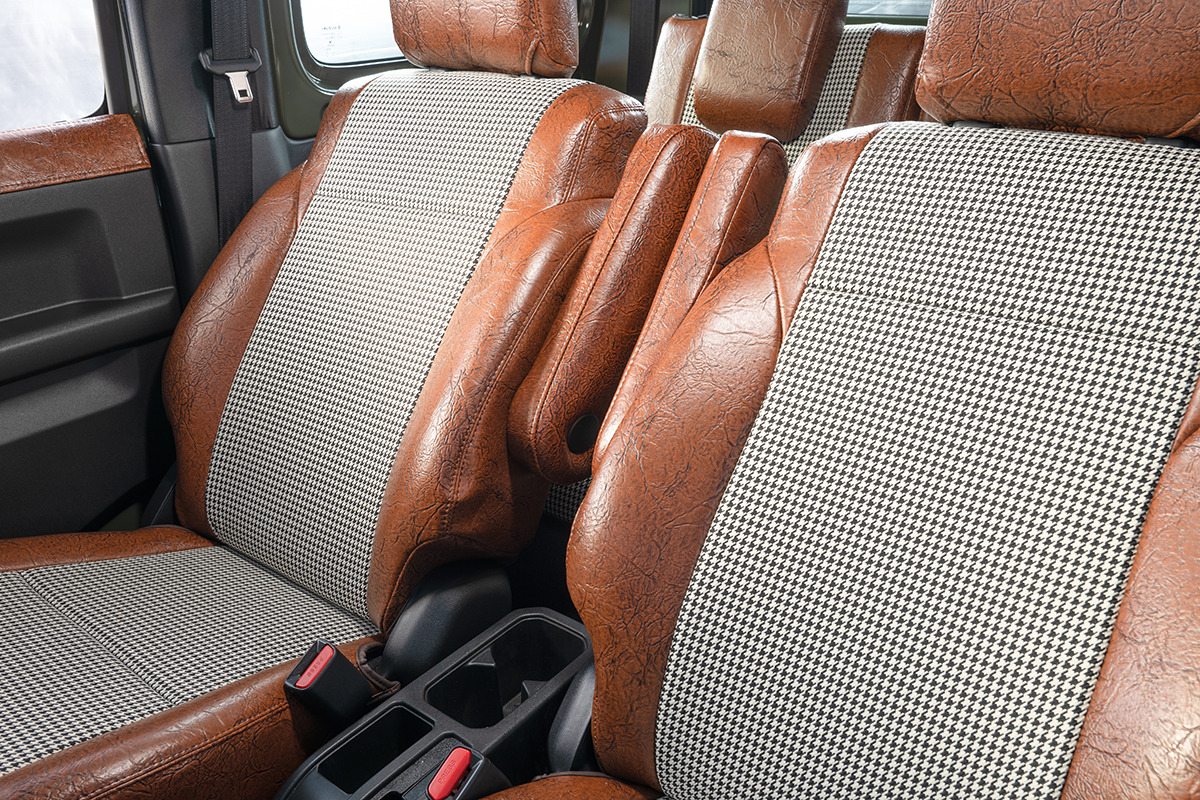 シートカバー  アンティーク千鳥　ブラウン