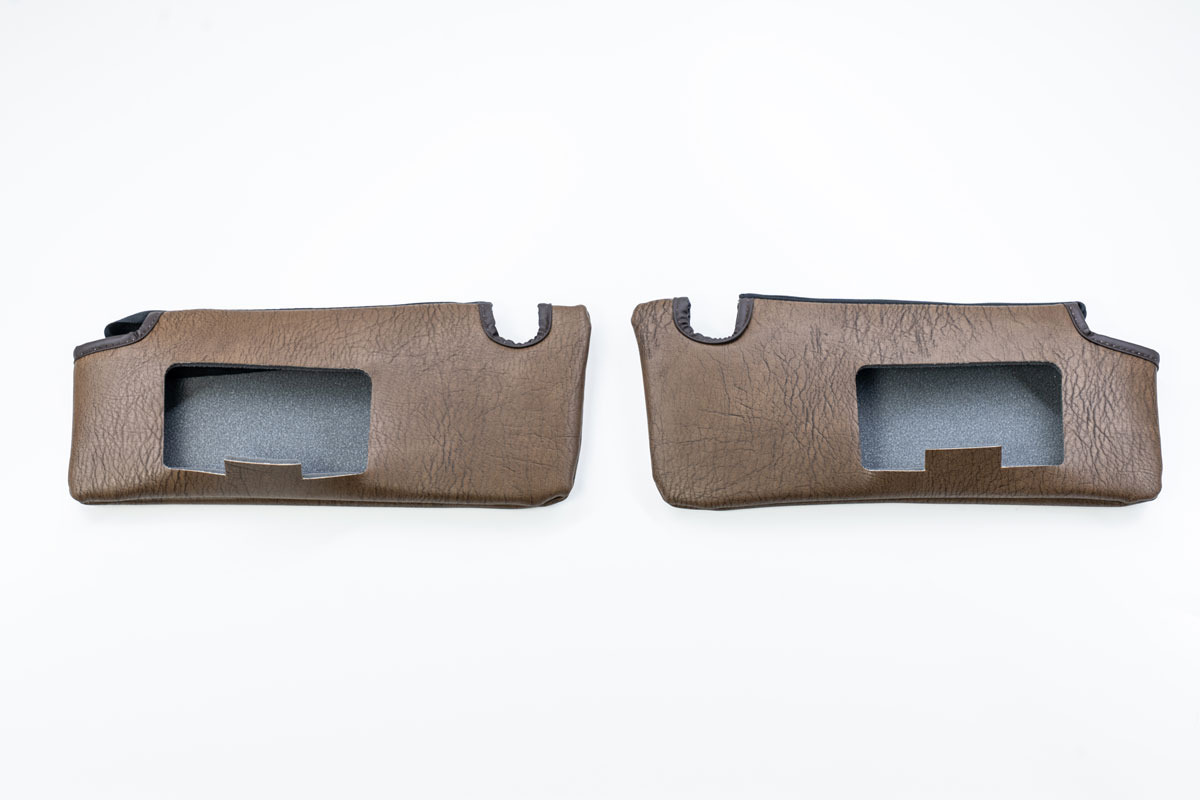 【ジムニーJB64/JB74/ノマド専用】サンバイザーカバー  アンティーク　ヴィンテージモカ