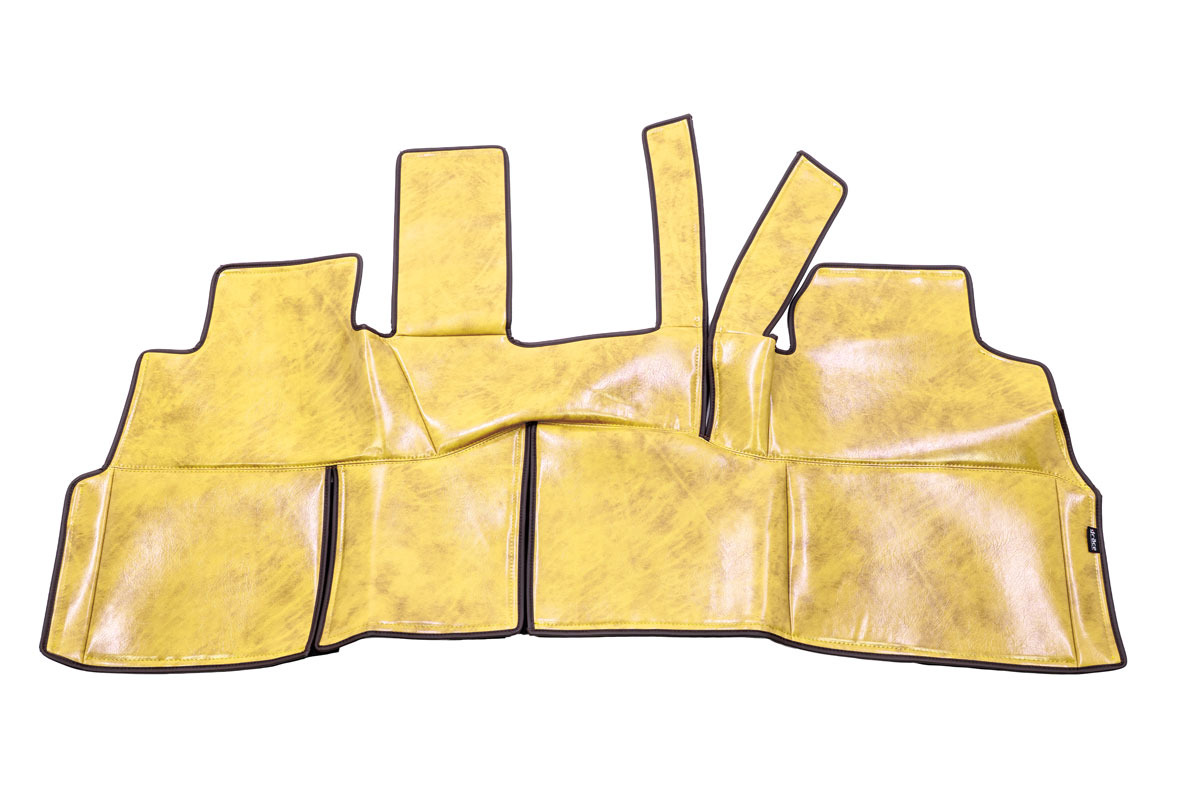 200ハイエース ワイド用 リアデッキカバー アンティーク　クリームイエロー